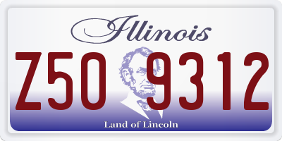 IL license plate Z509312