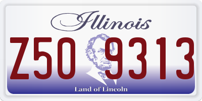 IL license plate Z509313