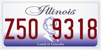 IL license plate Z509318