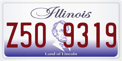 IL license plate Z509319