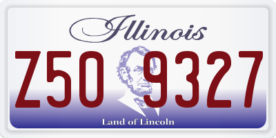 IL license plate Z509327