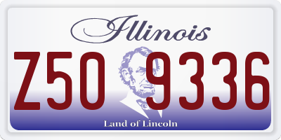 IL license plate Z509336