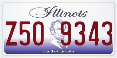 IL license plate Z509343