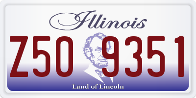 IL license plate Z509351