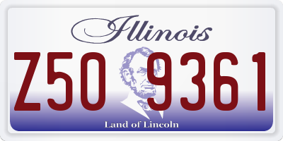 IL license plate Z509361