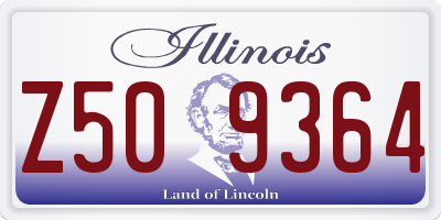 IL license plate Z509364