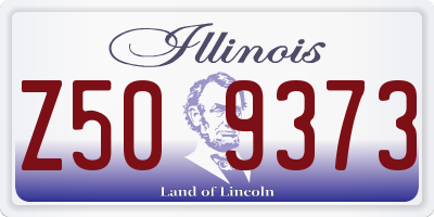 IL license plate Z509373