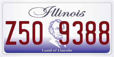 IL license plate Z509388