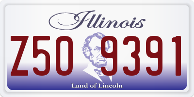 IL license plate Z509391