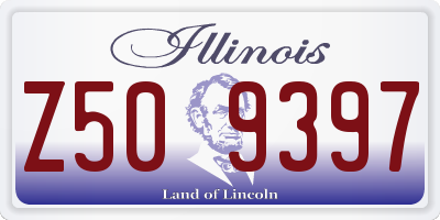 IL license plate Z509397
