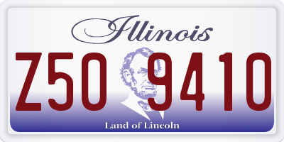 IL license plate Z509410