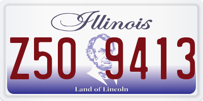 IL license plate Z509413