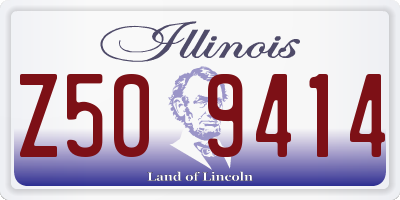 IL license plate Z509414