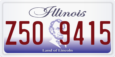 IL license plate Z509415