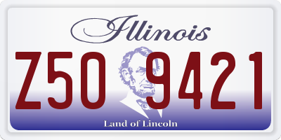 IL license plate Z509421