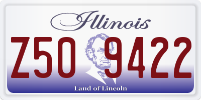 IL license plate Z509422