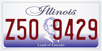 IL license plate Z509429