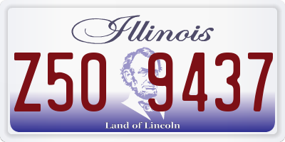 IL license plate Z509437