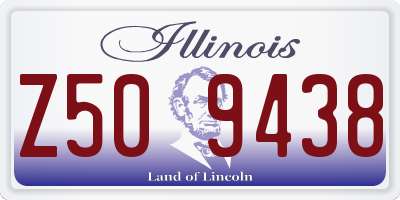 IL license plate Z509438