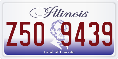 IL license plate Z509439