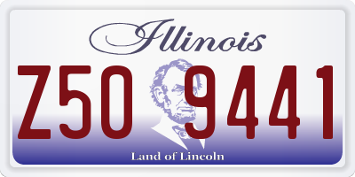 IL license plate Z509441