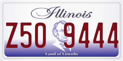 IL license plate Z509444