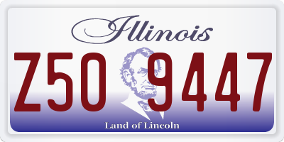 IL license plate Z509447