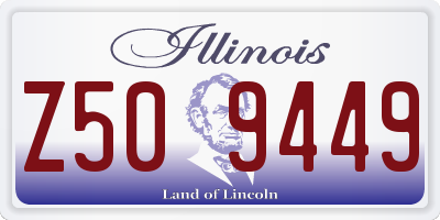IL license plate Z509449