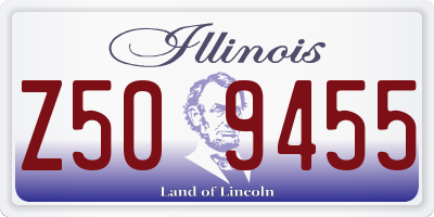 IL license plate Z509455