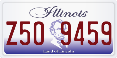 IL license plate Z509459