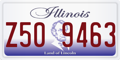 IL license plate Z509463