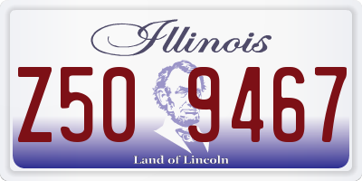 IL license plate Z509467