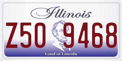 IL license plate Z509468