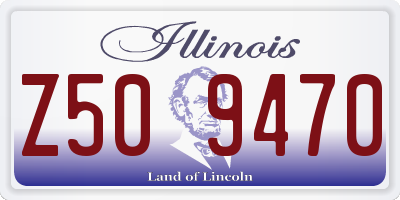 IL license plate Z509470