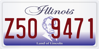 IL license plate Z509471