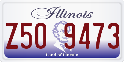 IL license plate Z509473