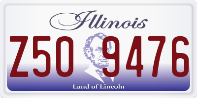 IL license plate Z509476