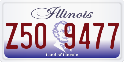 IL license plate Z509477