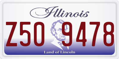 IL license plate Z509478