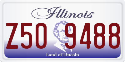 IL license plate Z509488