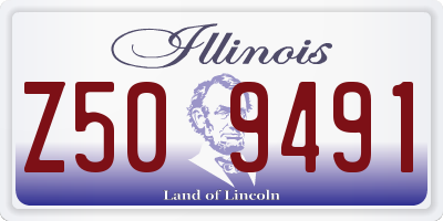 IL license plate Z509491