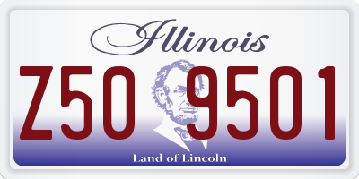 IL license plate Z509501