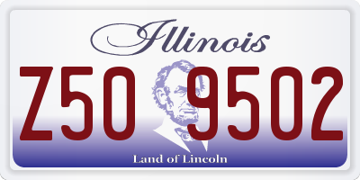 IL license plate Z509502