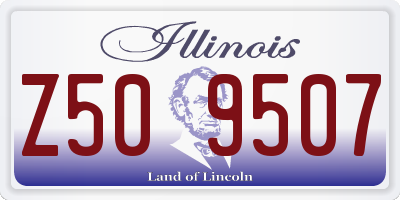 IL license plate Z509507