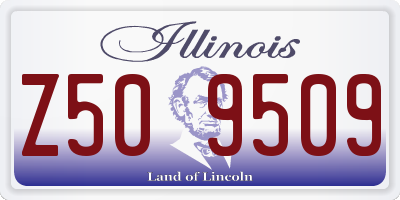 IL license plate Z509509