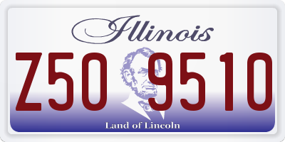 IL license plate Z509510