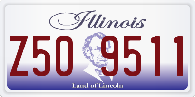 IL license plate Z509511