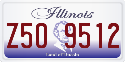 IL license plate Z509512