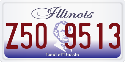 IL license plate Z509513