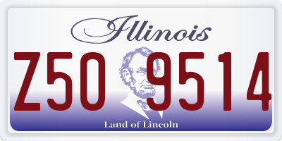 IL license plate Z509514